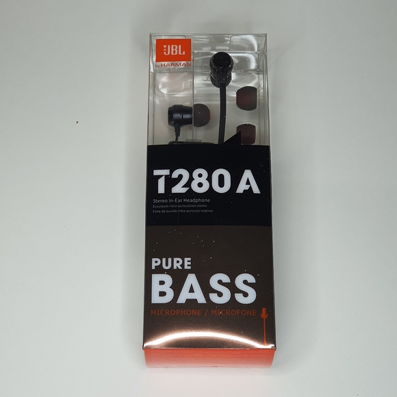 JBL T280A Pure Bass Stereo In-Ear Headphone - Picture 6 of 7